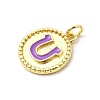 Brass Enamel Pendants KK-I378-09G-3