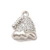 Brass Micro Pave Cubic Zirconia Charms KK-P278-08P-1