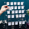 DIY 5-Tier Stairs Shape Acrylic Earring Displays Holder Set ODIS-WH0029-64B-3