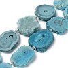 Natural Druzy Quartz Crystal Beads Strands G-F582-A12-3