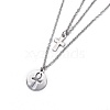 Non-Tarnish 304 Stainless Steel Tiered Necklaces NJEW-JN02350-02-3