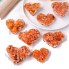 Heart Natural Drusy Citrine Display Decorations PW-WGAA3BE-02-3