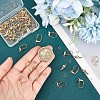 CREATCABIN 50Pcs Brass Leverback Earring Findings DIY-CN0002-22-3