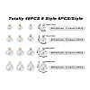 48Pcs 8 Style Acrylic Imitation Pearl Charms OACR-TA0001-09-20