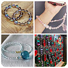 2 Strands Baking Paint Transparent Glass Beads DGLA-TA0001-20C-8