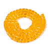 Transparent Glass Beads Strands GLAA-R041-8x8mm-A02-2