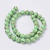 Sea Shell and Synthetic Turquoise Assembled Beads Strands G-G758-02-4mm-2
