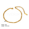 Stylish Titanium Steel  Figaro Chain Bracelets for Women XR9988-5-1