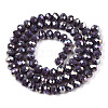 Electroplate Glass Beads Strands LS-EGLA-A044-P6mm-B11-3