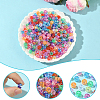 500Pcs UV Plating Acrylic Beads OACR-SP0001-85C-3