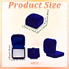 Plastic Cover with Velvet Brooch Packing Boxes VBOX-WH0012-06A-2