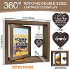 Double Sided Wooden Rotating Photo Frames with DIY Word Heart Charm DJEW-WH0076-006-2