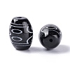 Tibetan Style dZi Beads TDZI-Z001-09-3