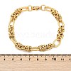 304 Stainless Steel Oval Link Chain Bracelets for Women BJEW-F488-43G-5