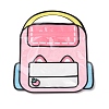 2Pcs Backpack Shaped Plastic Gift Storage Resealable Bags with Handles PL-CBADA12-01B-1