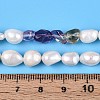 Natural Ametrine Nuggets & Natural Cultured Freshwater Pearl Beads Strands PEAR-N023-01A-14-5