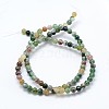 Natural Indian Agate  Round Beads Strands X-G-P100-01-2