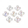 Transparent Acrylic Bead Caps TACR-Q273-03-1