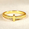 Alloy Rhinestone Plain Band Rings PW-WGCCD43-03-1