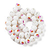 Printing Glass Beads for Necklaces Bracelets Making GLAA-B020-03A-05-3