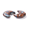 Assembled Synthetic Bronzite and Imperial Jasper Cabochons G-K317-B06-3