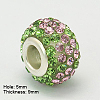 Resin Rhinestone European Beads GPDL-C004-S-3