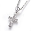 304 Stainless Steel Pendant Necklaces NJEW-O108-30P-1