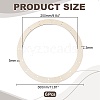 6Pcs Unfinished Wooden Hanging Wreath Frame WOCR-WR0001-02-2