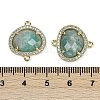 Natural Amazonite Faceted Oval Links G-B126-01G-17-3