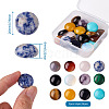 Fashewelry 24Pcs 12 Style Natural & Synthetic Gemstone Cabochons G-FW0001-05-16