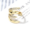 Brass Micro Pave Clear Cubic Zirconia Cuff Rings RJEW-M029-03G-4