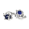 Dyed Natural Lapis Lazuli Kitten Pendants G-J386-C17-22-2