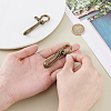 2Pcs Alloy Shackle Clasps with S Hook Clasps FIND-PH0026-11B-AB-3