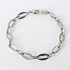 Tarnish Resistant 304 Stainless Steel Chain Bracelets BJEW-N240-10P-1