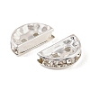 Brass Crystal Rhinestone Spacer Bars RB-T019-02A-S-2