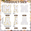 12Pcs 2 Styles Polyester Embroider Thread Iron on/Sew On Patches PATC-FG0003-66A-2
