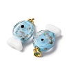 Handmade Lampwork Pendants LAMP-A007-01G-04-05-3