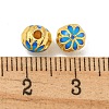 Rack Plating Brass Enamel Beads KK-P277-36G-02-3