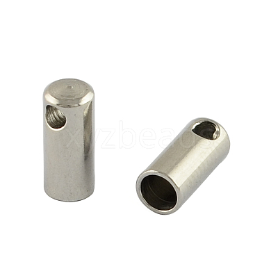 Tarnish Resistant 201 Stainless Steel Cord Ends X-STAS-S028-31-1
