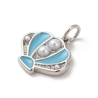 Rack Plating Brass Enamel Pendants KK-Z056-35P-02-1