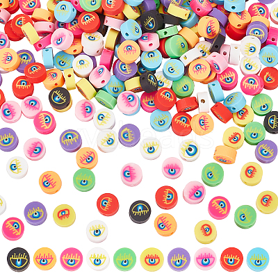 300Pcs 10 Colors Handmade Polymer Clay Beads CLAY-CA0001-22-1