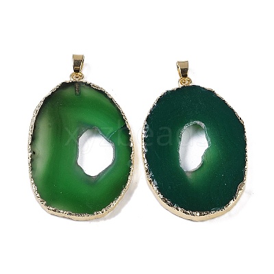 Natural Agate Big Pendants KK-F868-29G-05-1