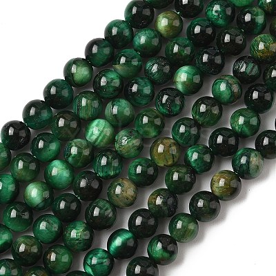 Dyed Natural Tiger Eye Beads Strands LS-G-G102-A01-02-1