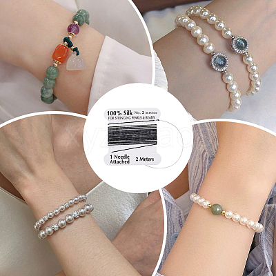 5Pcs Pure Silk Cord OCOR-BBC0001-04B-1