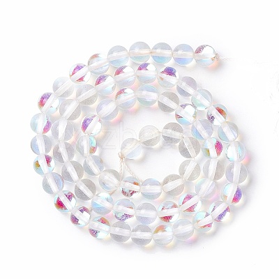 Synthetic Moonstone Beads Strands G-E573-02A-14-1