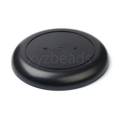 Round ABS Plastic Desktop Storage Tray AJEW-H113-A03-1
