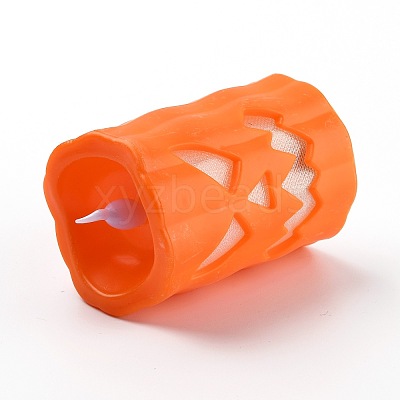 Halloween Resin LED Skull Light AJEW-Z004-01C-1