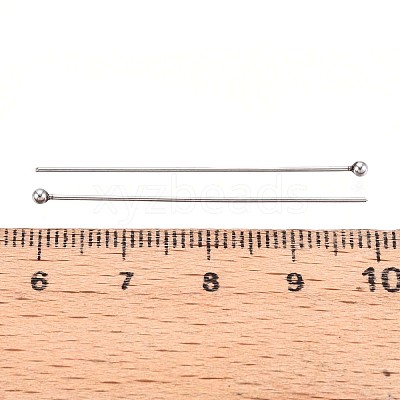 304 Stainless Steel Head Pins STAS-T065-40mm-20P-1