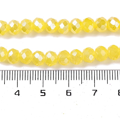 Baking Electroplate Glass Beads Strands DGLA-A039-J8mm-B23-1