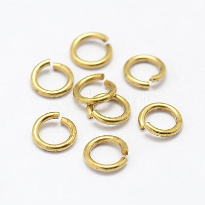 Brass Open Jump Rings LS-KK-P096-08-D-1
